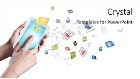  Presentation with smart - Colorful PPT theme enhanced with web portal - close up of human hand backdrop and a white colored foreground