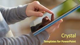  Presentation with close up of digital multimeter - Audience pleasing slide set consisting of web search - close-up of hand holding digital backdrop and a tawny brown colored foreground