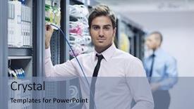  Presentation with group support - Slides having web security - group of young business people background and a seafoam green colored foreground