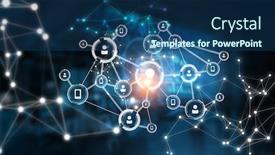  Presentation with web security - Amazing slides having web-security-icon-mixed-media backdrop and a ocean colored foreground