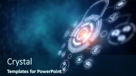  Presentation with web security - PPT layouts having web-security-icon-mixed-media background and a navy blue colored foreground