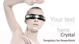  Presentation with cyber - Slide deck consisting of  background and a  colored foreground