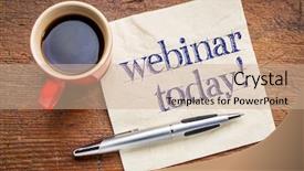  Presentation with today - Amazing slide set having webinar today reminder - handwriting backdrop and a coral colored foreground