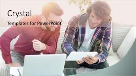  Presentation with web - PPT theme having webmaster - creative web designers working background and a lemonade colored foreground