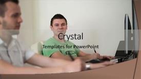  Presentation with graphic - Amazing slide deck having webmaster - group of young graphic designers backdrop and a light gray colored foreground