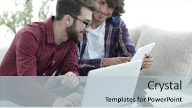  Presentation with designe for two wheelers safety - Theme with webmaster - portrait of two web designers background and a lemonade colored foreground