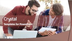  Presentation with web - Beautiful PPT layouts featuring webmaster - two creative web designers working backdrop and a  colored foreground