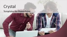  Presentation with designe for two wheelers safety - Beautiful theme featuring webmaster - two creative web designers working backdrop and a  colored foreground