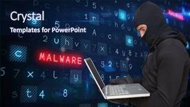  Presentation with hacker - PPT theme having website red white - digital composite of hacker background and a navy blue colored foreground