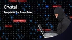  Presentation with hacker white - Audience pleasing PPT theme consisting of website red white - digital composite of hacker backdrop and a black colored foreground