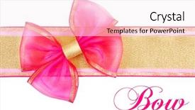  Presentation with glitter pink - Cool new theme with pink bow on the ribbon backdrop and a sky blue colored foreground