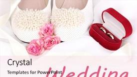  Presentation with wedding invitation black and gold - PPT theme enhanced with wedding accessories background and a lemonade colored foreground