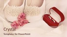  Presentation with accessories - PPT layouts with wedding accessories background and a lemonade colored foreground