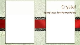  Presentation with scrapbook - Colorful slide set enhanced with lace pattern wedding invitation - decorative template with photo frames backdrop and a cream colored foreground