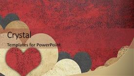  Presentation with album - Theme with wedding album - love grunge textured background background and a red colored foreground