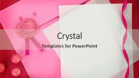  Presentation with happy birthday card - Amazing slide set having happy birthday photo frame - paper card and pink envelope backdrop and a white colored foreground