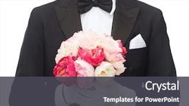  Presentation with wedding anniversary - Presentation with wedding anniversary special occasion concept background and a dark gray colored foreground