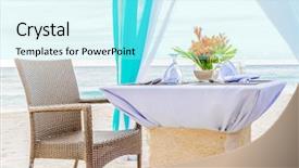  Presentation with tropical wedding - Cool new presentation design with wedding arch and set up on beach tropical outdoor wedding cabana on beach wedding table for dinner at sunset backdrop and a arctic colored foreground