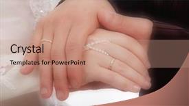  Presentation with catholic wedding - Theme with wedding background a couple background and a coral colored foreground