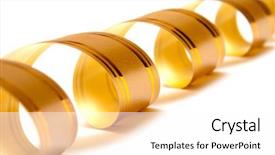  Presentation with gift ribbon - Beautiful slide set featuring wedding band - gift ribbon isolated on white backdrop and a white colored foreground