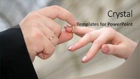  Presentation with hand sanitizer kids - Colorful presentation theme enhanced with wedding band - hand which puts on ring backdrop and a  colored foreground