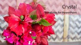  Presentation with tropical wedding - Amazing slides having wedding bouquet from local tropical backdrop and a red colored foreground