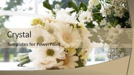  Presentation with kartun wedding invitation - Beautiful slides featuring wedding bouquet intentional romantic dreamy backdrop and a coral colored foreground