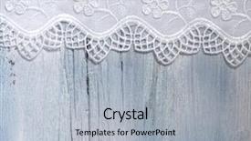  Presentation with wedding - PPT theme having wedding burlap - beautiful lace on the wooden background and a light gray colored foreground
