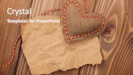  Presentation with vintage rose old paper - Cool new presentation theme with wedding burlap - blank old piece of paper backdrop and a  colored foreground