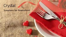  Presentation with table setting - Amazing presentation theme having wedding burlap - festive table setting for valentine backdrop and a  colored foreground