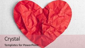  Presentation with canvas - Slides enhanced with wedding burlap - heart of red paper background and a  colored foreground