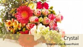  Presentation with fertilizer flowers - Cool new PPT theme with wedding calla lily - nice flowers backdrop and a  colored foreground