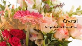  Presentation with pressed and dried flowers - Audience pleasing PPT theme consisting of wedding calla lily - nice flowers backdrop and a  colored foreground