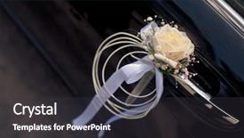  Presentation with car design - Colorful PPT theme enhanced with wedding car decorations backdrop and a  colored foreground