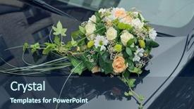  Presentation with islamic decorations decoration and motif - Slide set with simple nice - wedding car decorations background and a ocean colored foreground