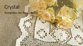  Presentation with wedding card - PPT layouts enhanced with wedding card with bunch background and a yellow colored foreground