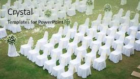  Presentation with ceremony - Cool new PPT layouts with wedding ceremony in a beautiful backdrop and a mint green colored foreground