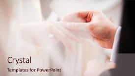  Presentation with ceremony - Presentation theme having wedding ceremony in church background and a lemonade colored foreground