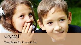  Presentation with bride and groom - PPT theme having wedding childhood - portrait of boy groom looking background and a  colored foreground