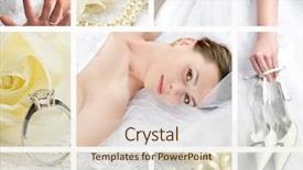  Presentation with wedding - Slides with wedding collage background and a lemonade colored foreground