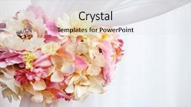  Presentation with wedding calla lily - Presentation design featuring wedding decoration background and a white colored foreground