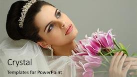  Presentation with events and decoration presentation - Slide deck featuring wedding decoration background and a light gray colored foreground