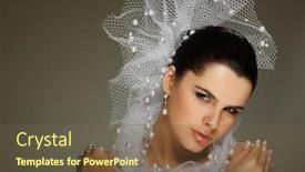  Presentation with pearl wedding anniversary - Colorful PPT layouts enhanced with wedding decoration backdrop and a tawny brown colored foreground