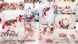  Presentation with photo collage - Amazing PPT theme having wedding decorations collage collage backdrop and a lemonade colored foreground