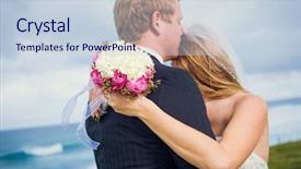  Presentation with flower wedding - Amazing presentation theme having wedding detail of beautiful flower bouquet shallow depth of field focus on flowers backdrop and a lemonade colored foreground