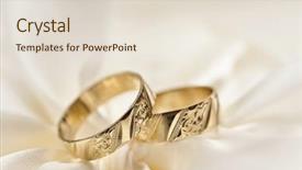  Presentation with golden wedding - Cool new presentation theme with wedding detail with beautiful golden backdrop and a lemonade colored foreground