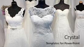  Presentation with indian bridal wear - Presentation consisting of wedding dress - bridal shop display background and a light gray colored foreground