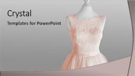  Presentation with islam wedding - Beautiful PPT theme featuring wedding dress of salmon color backdrop and a  colored foreground