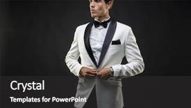  Presentation with elegant wedding - Audience pleasing slides consisting of year's eve or party backdrop and a dark gray colored foreground