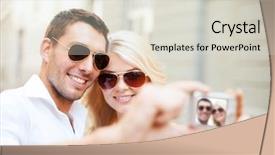  Presentation with dating - Slide deck featuring wedding fun - summer holidays and dating concept background and a lemonade colored foreground